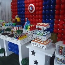 Aniversário tema Capitão América